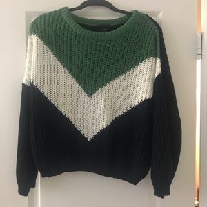 Lumiere Knit Block Sweater